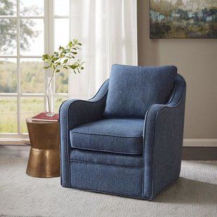 Accent Chairs You'll Love | Wayfair Swivel Arm Chair, Double Piping, Family Room Sofa, Swivel Barrel Chair, Swivel Accent Chair, Accent Arm Chairs, Madison Park, Swivel Armchair, Living Room Seating