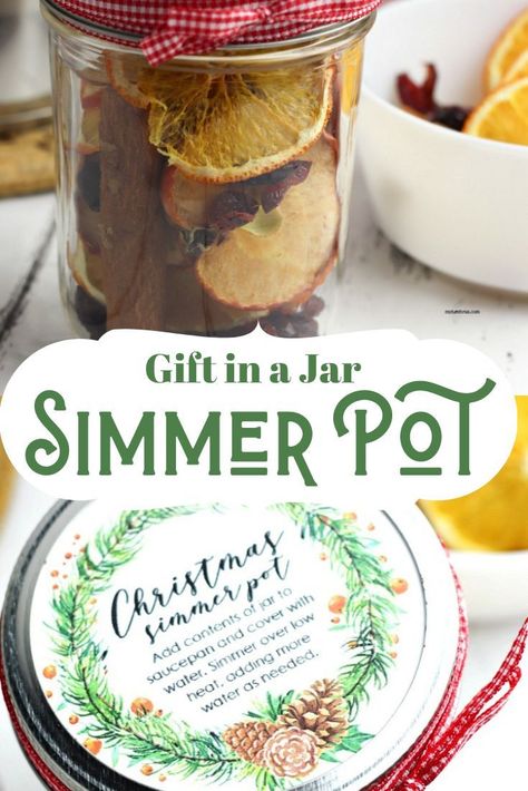 Make this DIY Christmas simmer pot with directions on how to use potpourri in a simmer pot printable.   Learn how to make your house smell nice with this homemade Christmas Potpourri in a simmer pot gift jar.  #SimmerPot #ChristmasSimmerPot #MyTurnforUs #HowtousePotpourri #SimmerPotGiftJar #HowToMakeYourHouseSmellNice How To Use Potpourri, Christmas Simmer Pot Gift, Simmer Pot Gift, Christmas Jar Gifts, Christmas Simmer Pot, Homemade Potpourri, Simmer Pot Recipes, Simmering Potpourri, Potpourri Recipes