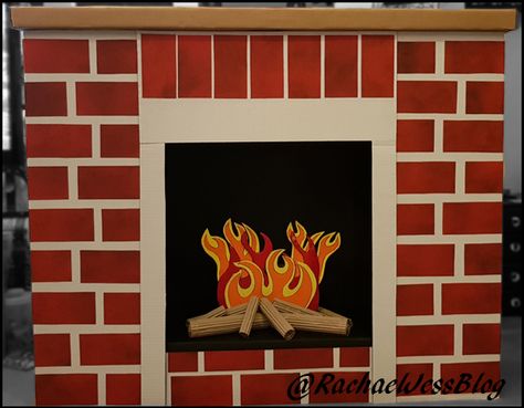 How to make a pretty fireplace for Santa's Grotto on a budget Diy Santas Grotto School, Fake Fireplace Ideas Christmas, Felt Fireplace, Santa Grotto Ideas, Pto Activities, Christmas Grotto Ideas, Fireplace For Christmas, Santa Grotto, Grotto Ideas