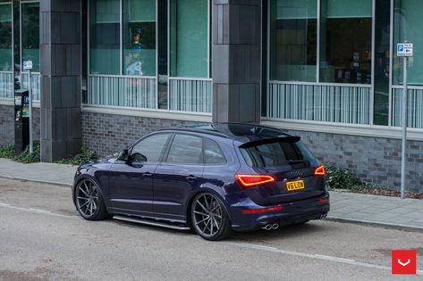 Fascinating Purple Audi Q5 Boasts Multiple Custom Add-ons Audi Q5 Custom, Audi Q7 Custom, Audi Sq5 Custom, Black Audi Q5 With Black Rims, Audi Q5 2010, Audi Q, Audi Sq7 2020, Mens Business Casual Outfits, Stance Cars