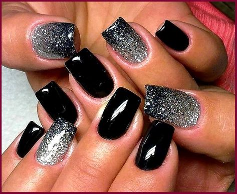 Nail art Christmas and New Year in black and silver glitter super glamorous Check more at htt... #art #black #check #christmas #glamorous #glitter #htt #nail #silver #super #year the cold-climate months are proper across the corner, and whether or not you may be going online from domestic for the the rest of 2020 or from time to time venturing into the office, locating the proper wintry weather outfit for paintings is key. But with regards to dressing for much less than applicable conditio Jeep Nails, Black And Silver Nails, Gel Polish Nail Designs, Nail Art Noel, Silver Glitter Nails, Black Nail Art, Black Nail Designs, Nail Designs Glitter, New Year's Nails