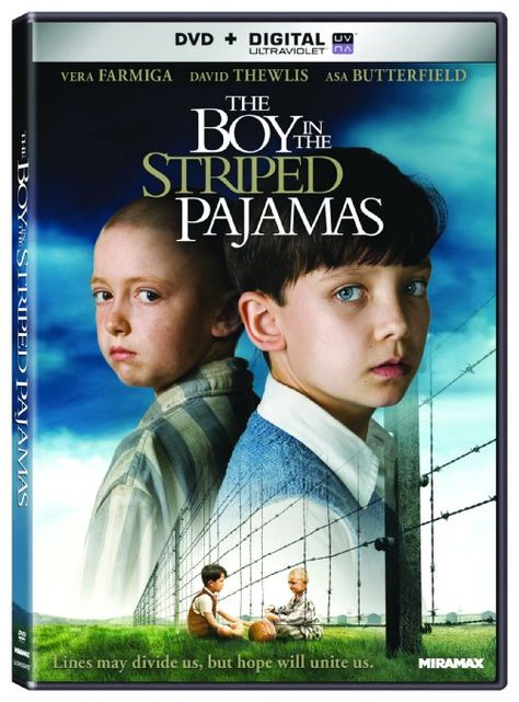 The Boy In The Striped Pajamas [DVD + Digital] Jack Scanlon, Boy In Striped Pyjamas, Boy In The Striped Pajamas, Kids Movie Poster, Rupert Friend, Striped Pajamas, Asa Butterfield, Vera Farmiga, Kids' Movies