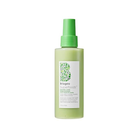 WHO IT’S FOR: For those with frizzy, dry, damaged hair. Hair types: straight, wavy, curly and coily. WHAT IT IS: A 3-in-1 leave-in spray that detangles, conditions, and provides UV protection with deeply nourishing phytonutrients for healthier-looking hair. WHAT IT DOES: Briogeo Superfoods Avocado + Kiwi Mega Moisture 3-in-1 Leave-In Conditioner Spray detangles, conditions, and protects hair from the drying and damaging effects of the sun’s UV rays. Briogeo Superfoods, Hair Oil Spray, Texturizing Spray, Dry Damaged Hair, Sulfate Free Shampoo, Hair Detangler, Hair Problems, Moisturize Hair, Leave In Conditioner