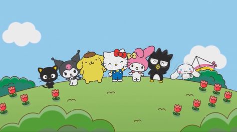 Hello Kitty And Friends Wallpaper, Computer Wallpaper Hd, Hello Kitty Wallpaper Hd, Cute Blue Wallpaper, Melody Hello Kitty, Hello Kitty Characters, Hello Kitty And Friends, Hello Kitty Drawing, Hello Kitty Art