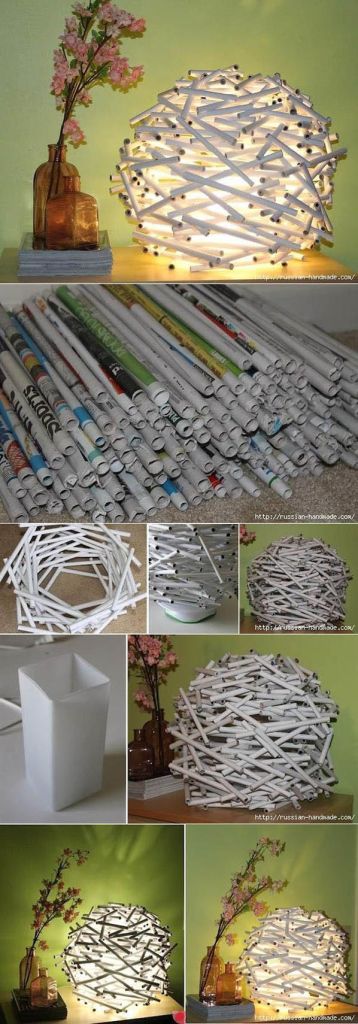 5fa22459f3c50b20f67e022baaf7d47f11 Diy Newspaper, Hantverk Diy, Hemma Diy, Diy Casa, Diy Bricolage, Newspaper Crafts, Diy Craft Tutorials, Creation Deco, Do It Yourself Crafts