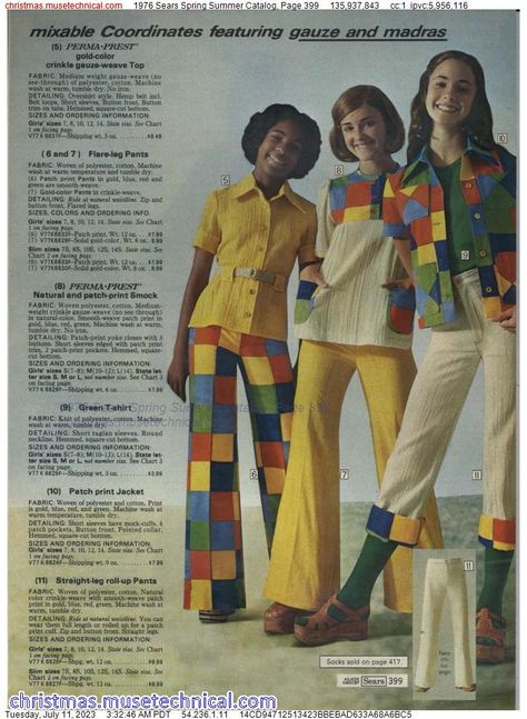 1976 Sears Spring Summer Catalog, Page 399 - Catalogs & Wishbooks Girls Sports Wear, 80s Womens Fashion, 60s 70s Fashion, 80’s Fashion, 60s And 70s Fashion, Retro Looks, 70s Inspired Fashion, Seventies Fashion, Quirky Fashion