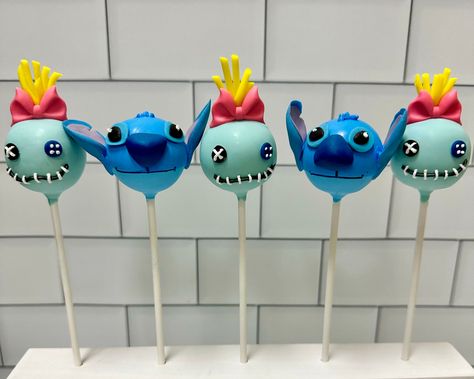 Cake Pop Disney, Stitch Cakepops, Lilo And Stitch Cake Pops, Stitch Cake Pops, Scrump Lilo And Stitch, Disney Cake Pops, Stitch Lilo And Stitch, Lilo And Stitch Cake, Custom Cake Pops