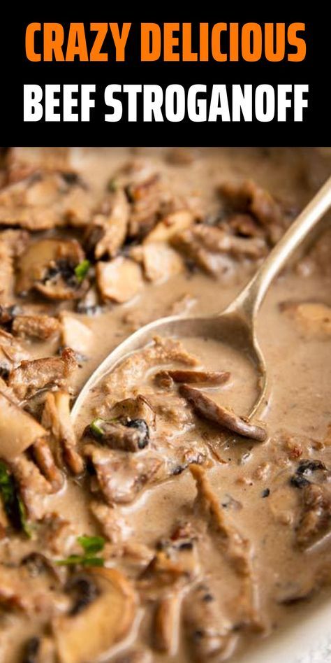 Slow Cooker Soup Recipes Easy, Crock Pot Stroganoff, Stroganoff Recipes, Homemade Beef Stroganoff, Easy Beef Stroganoff, Best Beef Stroganoff, Beef Stroganoff Crockpot, Beef Stroganoff Recipe, Over Mashed Potatoes