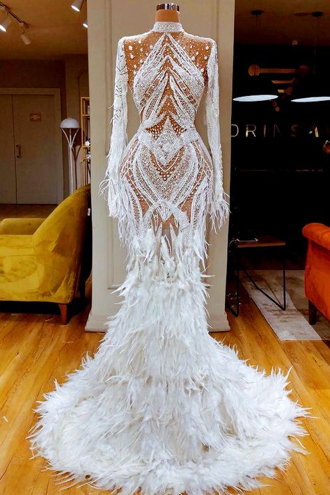 High Neck Mermaid Wedding Dress, Valdrin Sahiti, Prom Girl Dresses, Beach Bridal, Dream Wedding Ideas Dresses, فستان سهرة, Prom Outfits, Gala Dresses, Dresses Lace