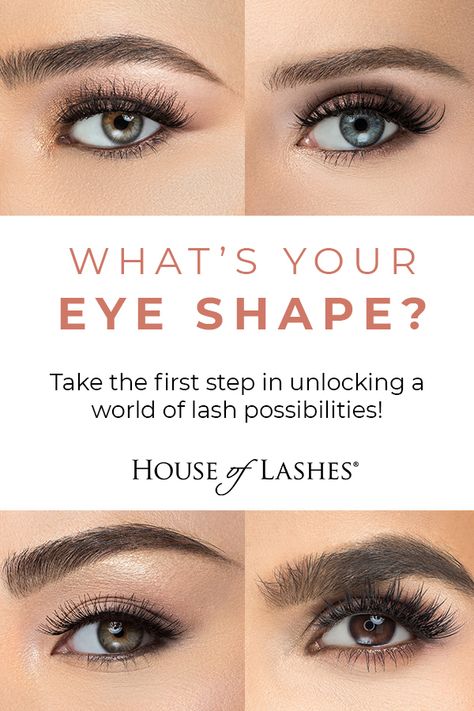 Discover the 6 most common eye shapes and determine which eye shape you have!

Once you know what your natural eye shape is you can learn the proper application and techniques that will be the most flattering for you.

It will also help determine which lashes will look best to really accentuate your natural beauty! How To Tell What Eye Shape You Have, False Lashes For Round Eyes, How To Determine Eye Shape, What Is My Eye Shape, What Lashes For Eye Shape, Eye Shape Test, Best Lashes For Eye Shape, What Eye Shape Do I Have, Lashes For Eye Shape