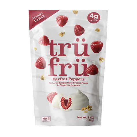 Raspberries Yogurt & Granola 5 oz - TruFru Tru Fru, Yogurt Granola, Raspberry Yogurt, Frozen Raspberries, Refreshing Snacks, Freeze Dried Raspberries, Raspberry Preserves, Organic Snacks, Crunchy Granola