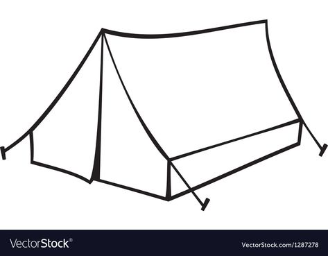 Tent Clipart Black And White, Tent Illustration Camping, Tent Camping Drawing, Tent Doodle, Tent Sketch, Tent Illustration, Tent Clipart, Projector Images, Tent Vector