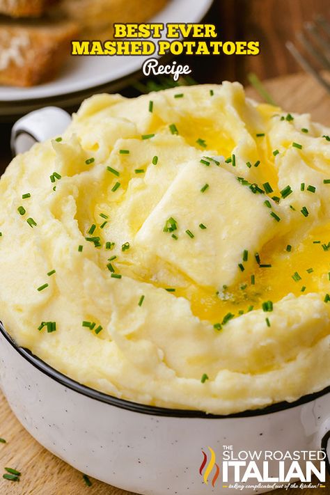 Best Mash Potato Recipes, Mashed Potatoes Video, بطاطس مهروسة, Mashed Potatoes Recipe Easy, Slow Roasted Italian, Creamed Corn Recipes, Perfect Mashed Potatoes, Easy Mashed Potatoes, Best Mashed Potatoes