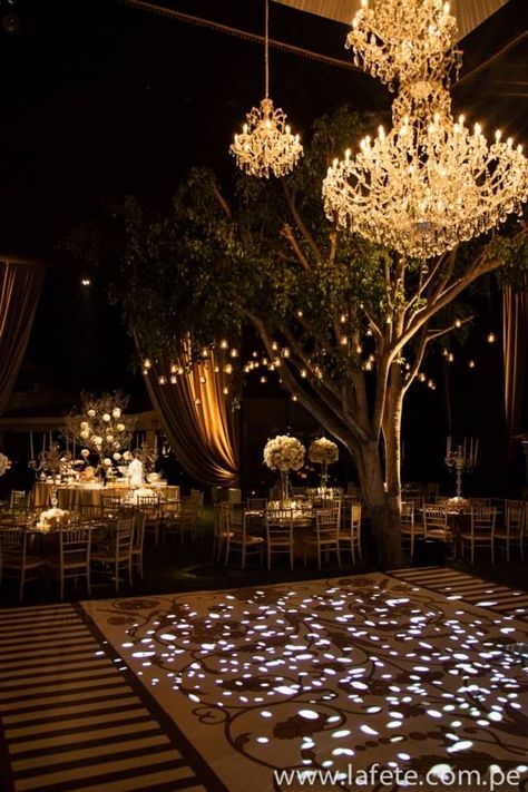 Quinceanera Themes Outside, Indian Wedding Dance Floor, Outdoor Wedding Lanterns, Wedding Reception Dance Floor, Reception Decoration Ideas, Quinceanera Dances, Debut Theme, Wedding Decorations Ideas, Wedding Dance Floor