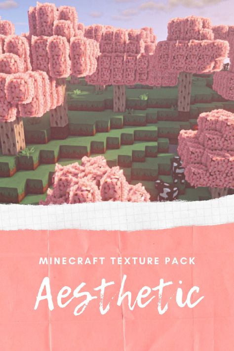 #minecraft #minecraftsurvival #resources #resourcepack Minecraft Cute Resource Packs, Minecraft Java Mods, Minecraft Mods Java, Cute Minecraft Mods, Minecraft Plants, Minecraft Pack, Minecraft Textures, Minecraft Resource Packs, Minecraft Texture Pack