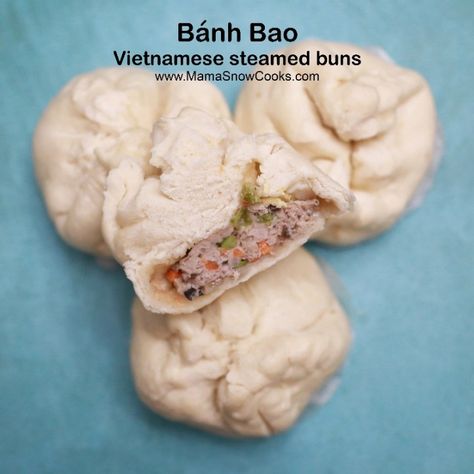 Vietnamese Banh Bao Recipe – Mama Snow Cooks and More Banh Bao Recipe, Bao Recipe, Steam Buns Recipe, Chinese Sausage, Vegetable Prep, Kitchenaid Artisan, Quails, The Eighties, Quail Eggs