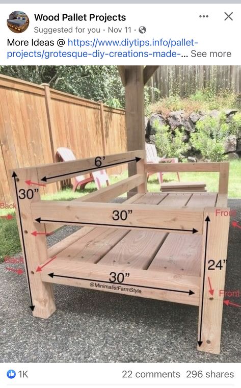 Pallet Deck Diy, Outdoor Sofa Diy, Two Sofas, Sofa Makeover, Outdoor Pavilion, Diy Outdoor Furniture Plans, Homemade Tables, Outdoor Furniture Plans, Diy Sofa