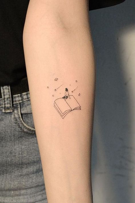 Zwilling Tattoo, Tato Geometris, Tattoo Son, Tato Minimal, Bookish Tattoos, Vintage Tattoos, Tattoos For Lovers, Inspiration Tattoos, Tato Lengan