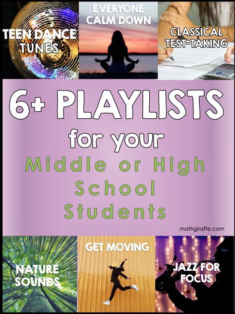 Classroom Playlist, Middle School Organization, Middle School Music Classroom, Dance Classroom, Music Therapy Interventions, High School Classrooms, High School Choir, Middle School Dance, Upbeat Music