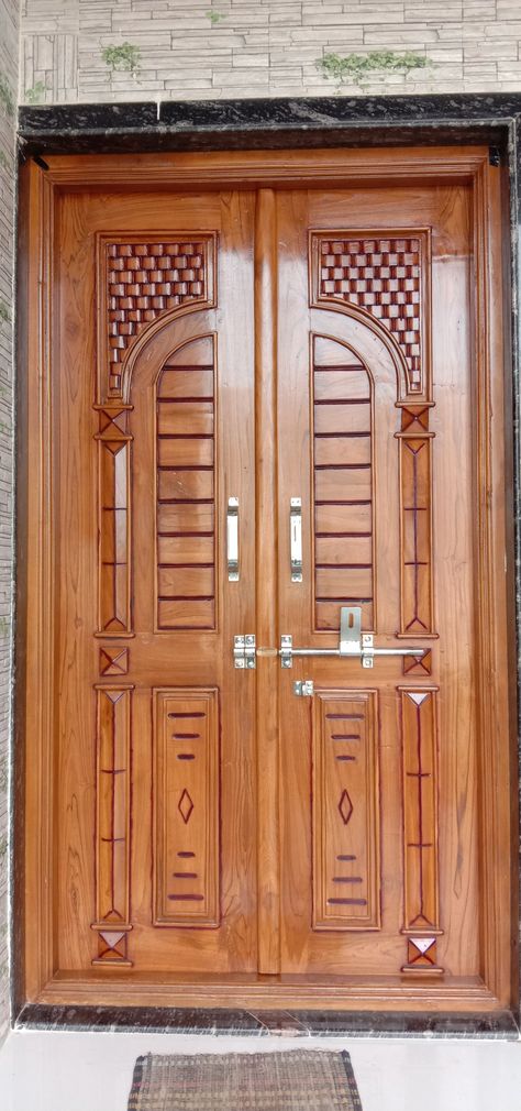 Double Main Door Design Entrance, Front Double Door Design Wood Kerala, Indian Main Door Designs Double Door, Main Double Door Design Wood Indian, Double Door Design Wood Double Door Design Wood Indian, Latest Main Door Design Entrance, Wooden Main Double Door Design, Latest Indian Main Door Designs, Double Door Design Wood