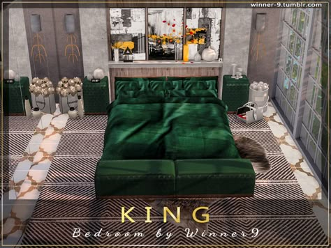 Sims 4 Four Bedroom House, Sims 4 Cc Classy Furniture, Sims 4 Beds, Sims Furniture, Luxe Furniture, Classy Furniture, Sims 4 Bedroom, Free Sims 4, Sims 4 Expansions