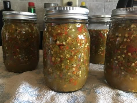 Canned Jalapeno Relish, Jalepeno Sweet Relish, Jalapeno Pepper Relish, Yellow Jalapeno Peppers, Jalapeño Recipes For Canning, Jalapeno Relish Recipe Canning, Jalapeno Pickle Relish, Jalapeno Relish Recipe, Jalapeno Chutney