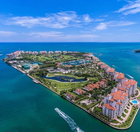 Florida_of_Insta Instagram. Fisher Island off Miami, Florida. Island From Above, Fisher Island Miami, Fisher Island, Urban Design Plan, Eco Architecture, Magic City, Cityscape Art, Waterfront Property, Big Dreams