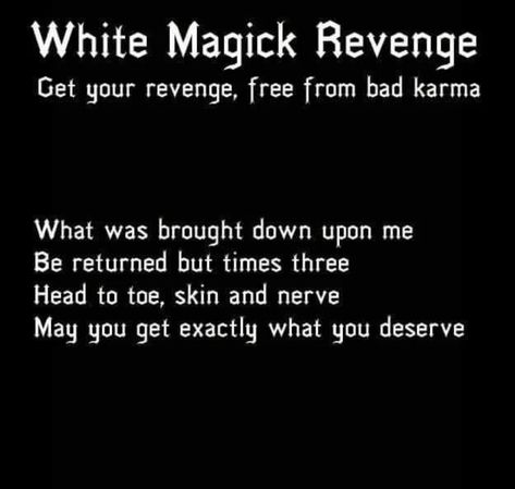 Karma Spell, Pagan Life, Spells That Actually Work, Witch Powers, Banishing Spell, Revenge Spells, Easy Love Spells, Witchy Tips, Mantra For Good Health