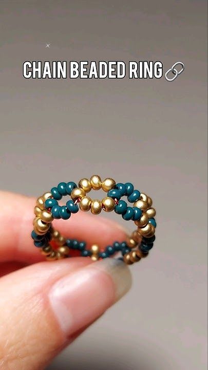 Diy Beaded Rings, Diy Jewelry Rings, Schmuck Diy, Beaded Ring, Beaded Rings, Diy Beads, Bead Work, Diy Jewelry, Jewelry Rings