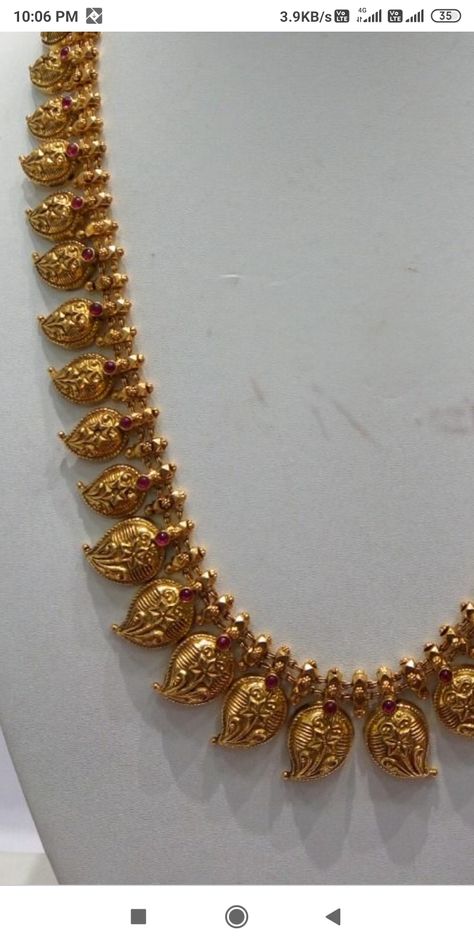 40grams Gold Haram, Mango Haram, Indian Gold Necklace Designs, Fashion Jewelry Necklaces Gold, Neck Pieces Jewelry, Antique Necklaces Design, New Gold Jewellery Designs, Fancy Jewelry Necklace, Modern Gold Jewelry