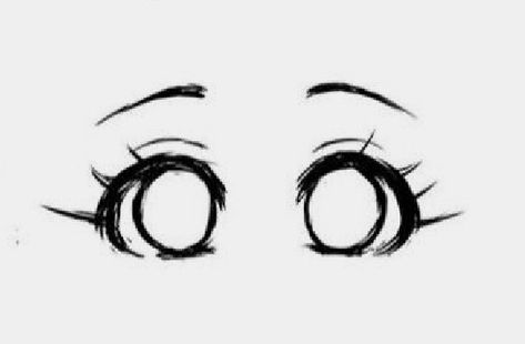 Basic Eye Drawing Tutorial, Eye Sketch Cartoon, Cute Ways To Draw Eyes, Cool Eyes Drawings, How To Draw Easy Eyes, Drawing Ideas Eyes Easy, Eyes Sketch Reference, Cute Eyes Drawing Kawaii, Easy Eye Drawing Simple