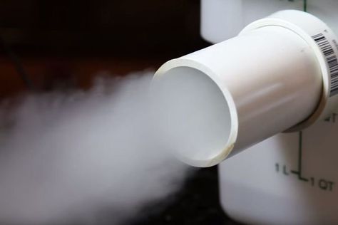 Mini Dry-Ice Fog Machine: 7 Steps (with Pictures) Fog Chiller, Fog Images, Ground Fog, Party Ambiance, Diy Chalkboard Sign, Cheap Halloween Decorations, Science Camp, Machine Photo, Fog Machine