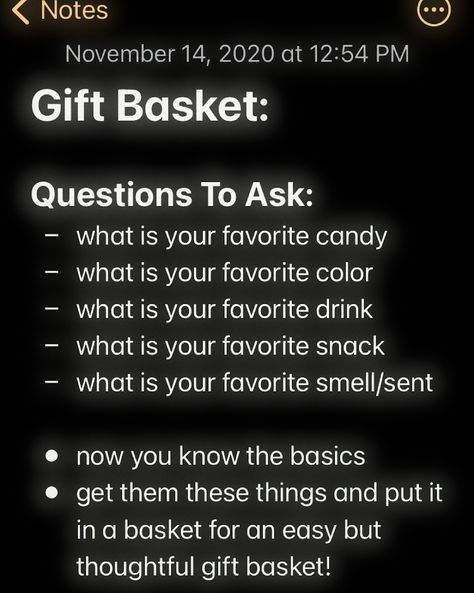 What Do You Get Your Best Friend For Her Birthday, Questions To Ask For A Gift Basket, Gift Basket Questions To Ask, Emo Gifts Ideas, Burr Basket Ideas For Best Friend, Emo Gift Ideas, Christmas Presents For Bestfriend, Goodie Basket, Burr Basket