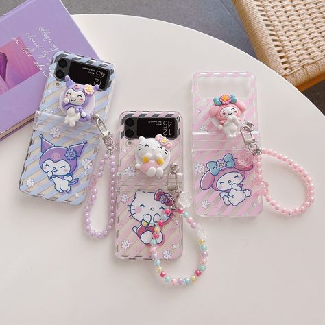 Smarter Shopping, Better Living! Aliexpress.com Samsung Gadgets, Samsung Flip, Diy Phone Case Design, Vintage Phone Case, Kuromi Melody, Hello Kitty Kuromi, Z Flip 3, Pretty Phone Cases, Holder Phone