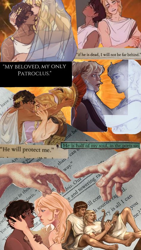 Achilles and patroclus♥️ #tsoa #thesongofachilles#greekmytgology#trojanwar#gayhistory Achilles And Patroclus Fan Art Kiss, Patrochilles Headcanon, Achilles And Patroclus Fan Art, Achilles And Patroclus Kiss, Rome Mythology, Ancient Gods, Greek Memes, The Song Of Achilles, Greek Mythology Gods