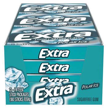 Gum Polar Ice, Extra Polar Ice Gum, Polar Ice Gum, Luxury Cocktails, Extra Gum, School Emergency Kit, Gum Flavors, Mint Gum, Oreo Flavors