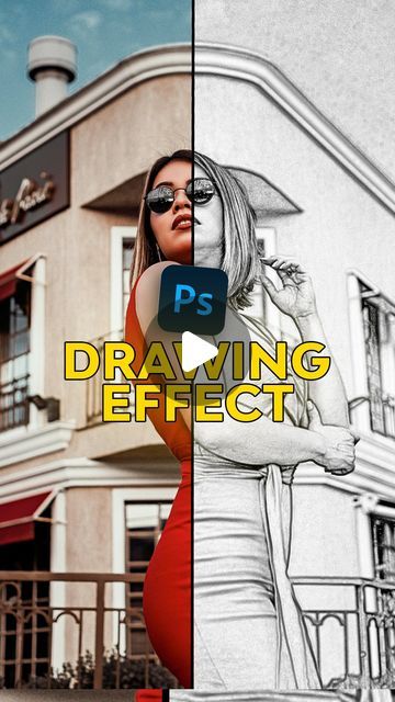 How To Make Sketch, Photoshop Basics, Photoshop Drawing, Photography Sketch, Photoshop Lessons, Photoshop Edits, Photoshop Tutorial Graphics, Photoshop Video Tutorials, Adobe Photoshop Design