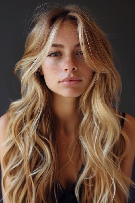 Strawberry Blonde Hair Ideas Warm Sandy Blonde Hair, Pretty People Blonde, Honey Golden Blonde Hair, Warm Golden Blonde Hair, Highlights Blond, Blond Pony, Warm Honey Blonde, Golden Blonde Balayage, Warm Blonde Hair