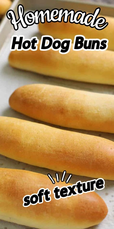 Homemade Hot Dog Buns, Hot Dog Buns Recipe, Lou Dog, Homemade Hot Dogs, Buns Recipe, Hot Dog Recipes, Bun Recipe, Ham Recipes, Burger Buns