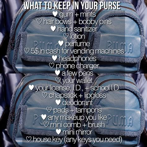 Queen Tips, School Survival Kits, Girl Hacks, High School Survival, High School Hacks, Purse Essentials, Hacks For School, School Survival, What's In My Bag