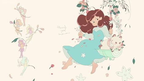 Bee And Puppycat Wallpaper, Puppycat Wallpaper, Drawing Things, Cartoon As Anime, Bee And Puppycat, Paper Birds, Cartoon Tv, Kawaii Drawings, Laptop Wallpaper