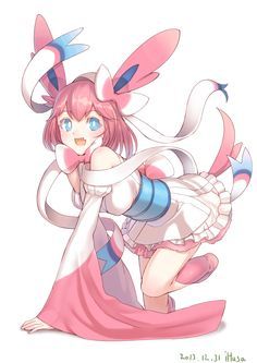 Sylveon Human, Sylveon Cosplay, Cosplay Pokemon, Pokemon Human Form, Gijinka Pokemon, Pokemon Eevee Evolutions, Pokemon Gijinka, Pokemon Eeveelutions, Pokemon Cosplay