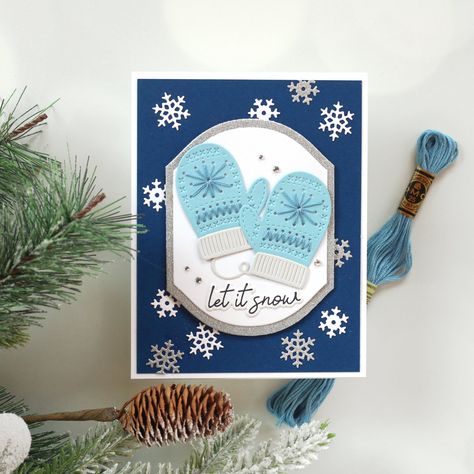 12 Days of Stitchmas Day Nine *SPOILER* — Meghann andrew.com Sizzix Cards, 12 Days, Advent Calenders, Spellbinders Cards, Card Tags, Craft Inspiration, Advent, Holiday Cards, Making Ideas