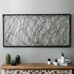 Living Room Wall Decor Over Couch, Silver Wall Decor, Bright Walls, Silver Walls, Entryway Console Table, Framed Abstract, Abstract Wall Decor, Nyc Apartment, Wall Ideas