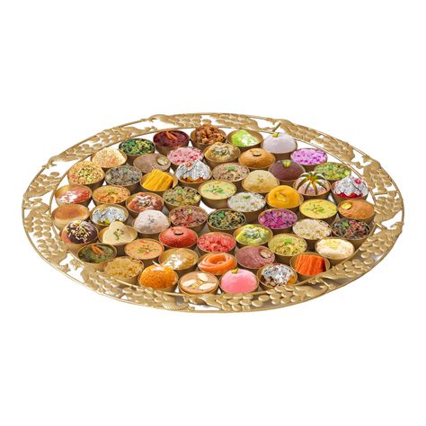 A F Decor Metal 56 Bhog Thali - Gold ✨ Add elegance and tradition to your home with this stunning handcrafted 56 Bhog Thali from A F Decor! Made from durable metal and finished with a beautiful gold powder coating, this thali is perfect for religious ceremonies, festivals, weddings, and home décor. 🌟 Key Features: 56 compartments for offering a variety of sweets and dishes Made from eco-friendly, lead-free metal Handcrafted with a luxurious gold finish, including gold spray and lacquer Ide... 56 Bhog Thali, Gold Spray, Religious Ceremony, Gold Powder, Home Décor, Gold Finish, Spray, Weddings, Festival