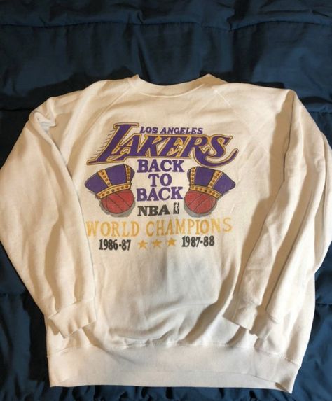 Lakers Sweatshirt, Sweatshirts Design, Team Sweatshirts, Isometric Art, Vintage Sportswear, Seafood Restaurant, Sweatshirt Designs, Vintage Tshirts, Declutter