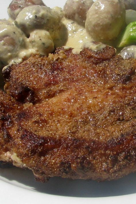 Cajun Style Pork Chops Cajun Pork Chop Recipes, Creamy Cajun Pork Chops, Cajun Honey Pork Tenderloin, Juicy Crunchy Garlic Pork Chops, Cajun Pork Chops, Perry’s Steakhouse Pork Chop Recipe, Cajun Pork, Breaded Pork Chops, Homemade Cornbread