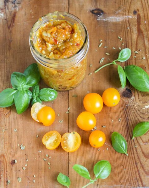 cherry tomato sauce Yellow Cherry Tomato Sauce, Yellow Cherry Tomatoes Recipes, Tomato Preserves, Tomato Side Dishes, Ground Cherries, Ground Cherry, Cherry Tomato Recipes, Tomato Recipe, Cherry Tomato Sauce