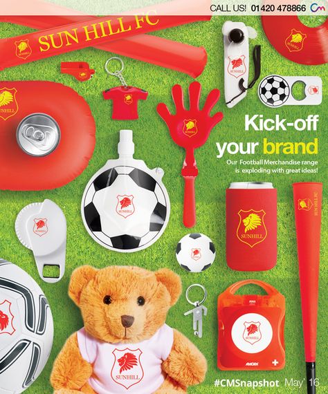 Football Merchandise Ideas, Merchandise Ideas, Digital Marketing Design, Promotional Items, Promotional Item, Marketing Design, Product Design, Fun Sports, Gift Set