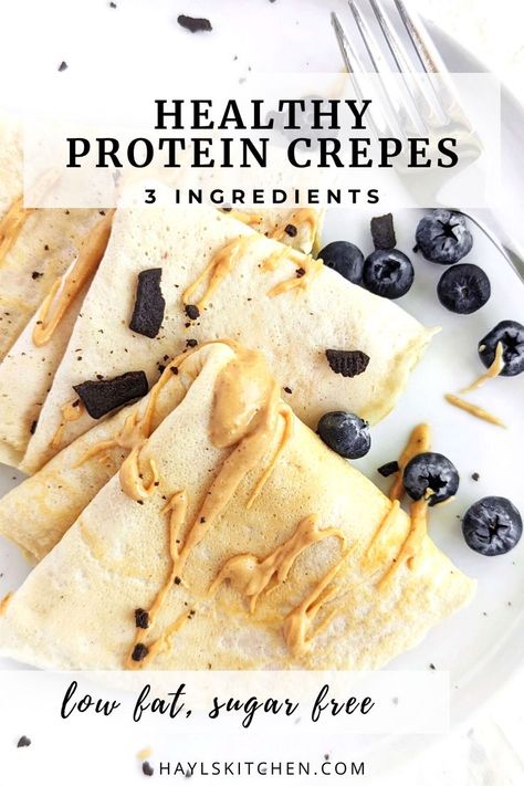 Protein Crepes Recipe, Healthy Crepe Recipes, Protein Crepes, Healthy Crepes, Low Carb Crepe, High Protein Low Carb Recipes, Low Carb Low Fat Recipes, No Carb Recipes, Low Carb Low Sugar